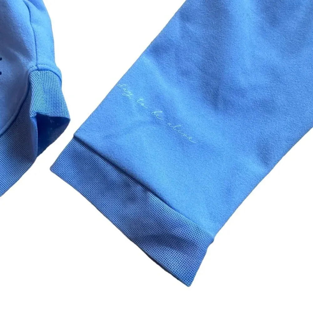 Gymshark by Whitney Simmons Blue Crop Top Shirt Long Sleeve Size Large Women's - Image 4