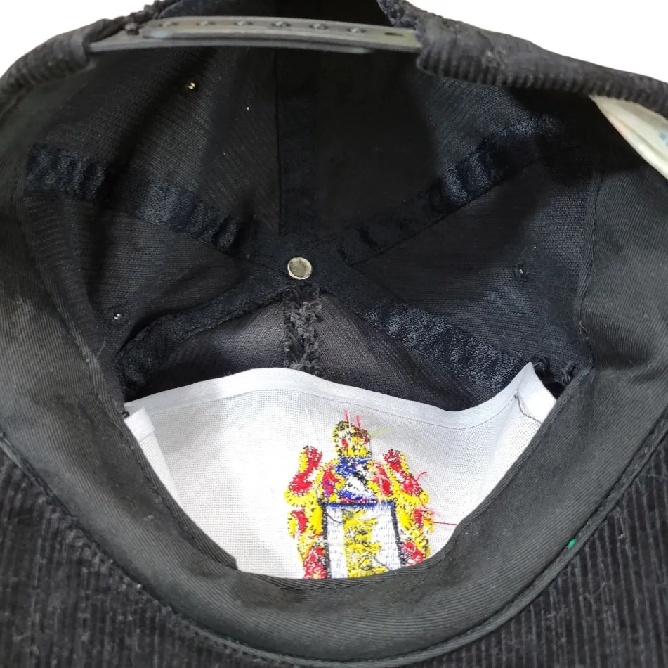 Vintage Hat By KC Vintage England Hat OSFM Corduroy Embroidered Snap Back Hat OS Adult Unisex Hat - Image 10