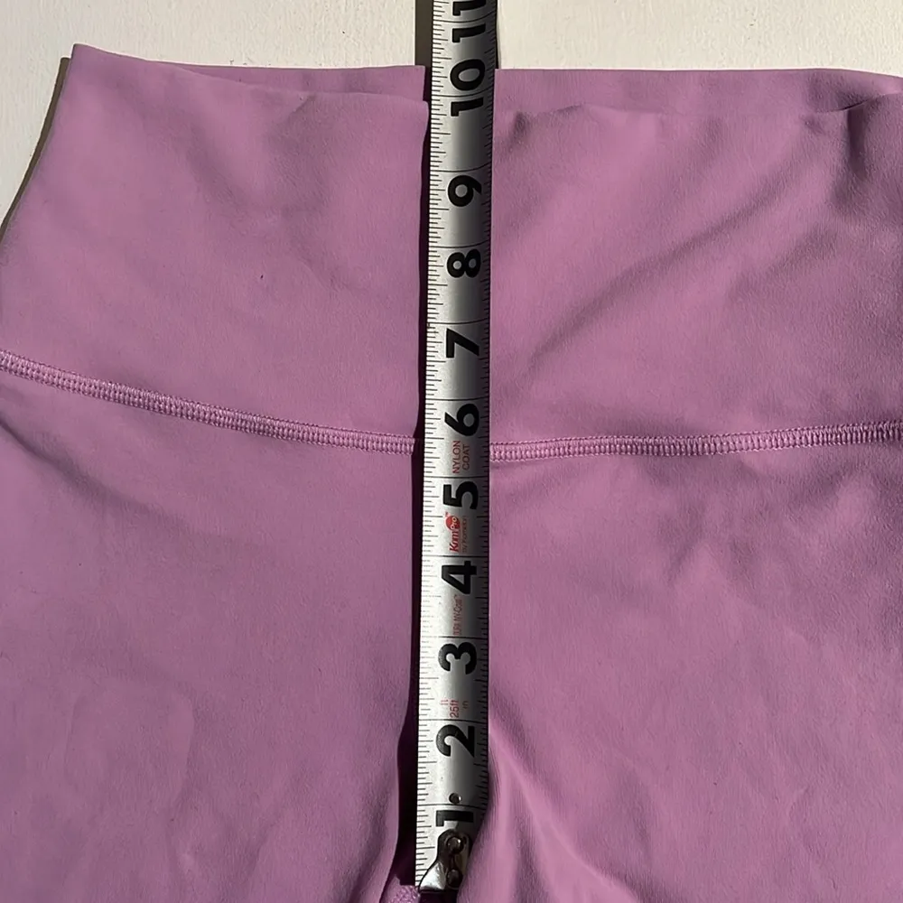 ALO Yoga Purple Bike Shorts High-Rise Seamless - Image 5