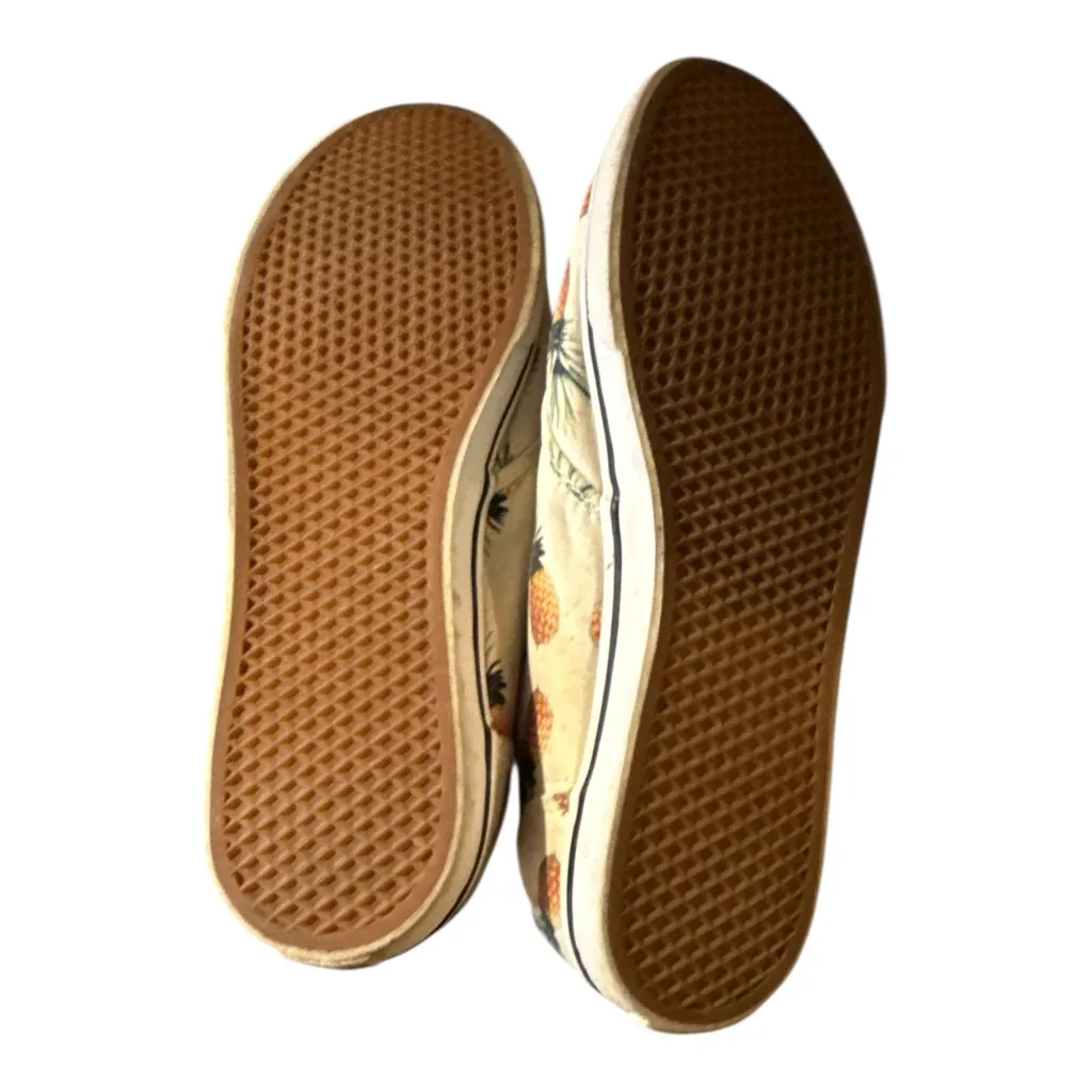 Vans Cream Pineapple Pattern Sneakers - Image 6
