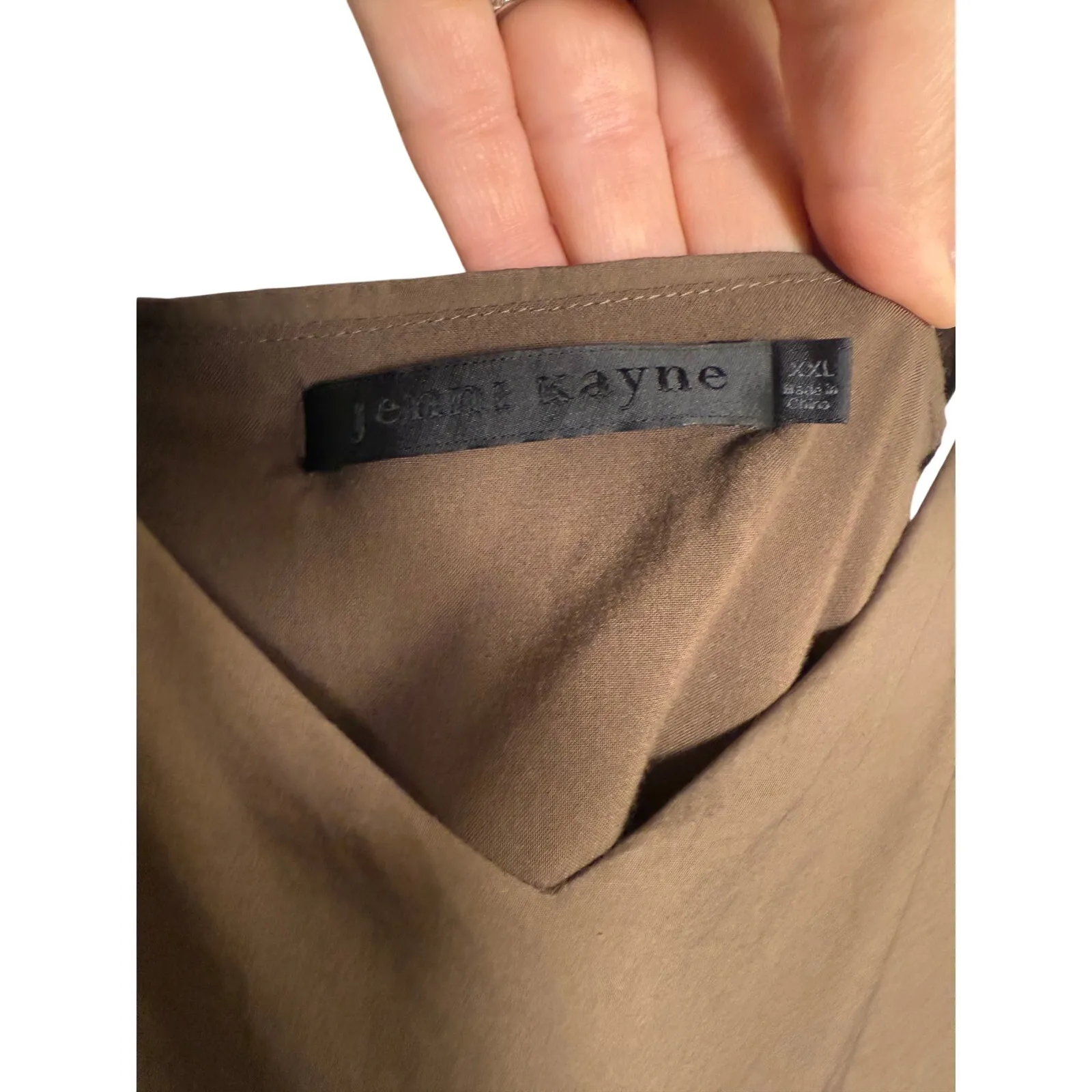 Jenni Kayne Cove Olive Brown Maxi Dress Size XXL - Image 5