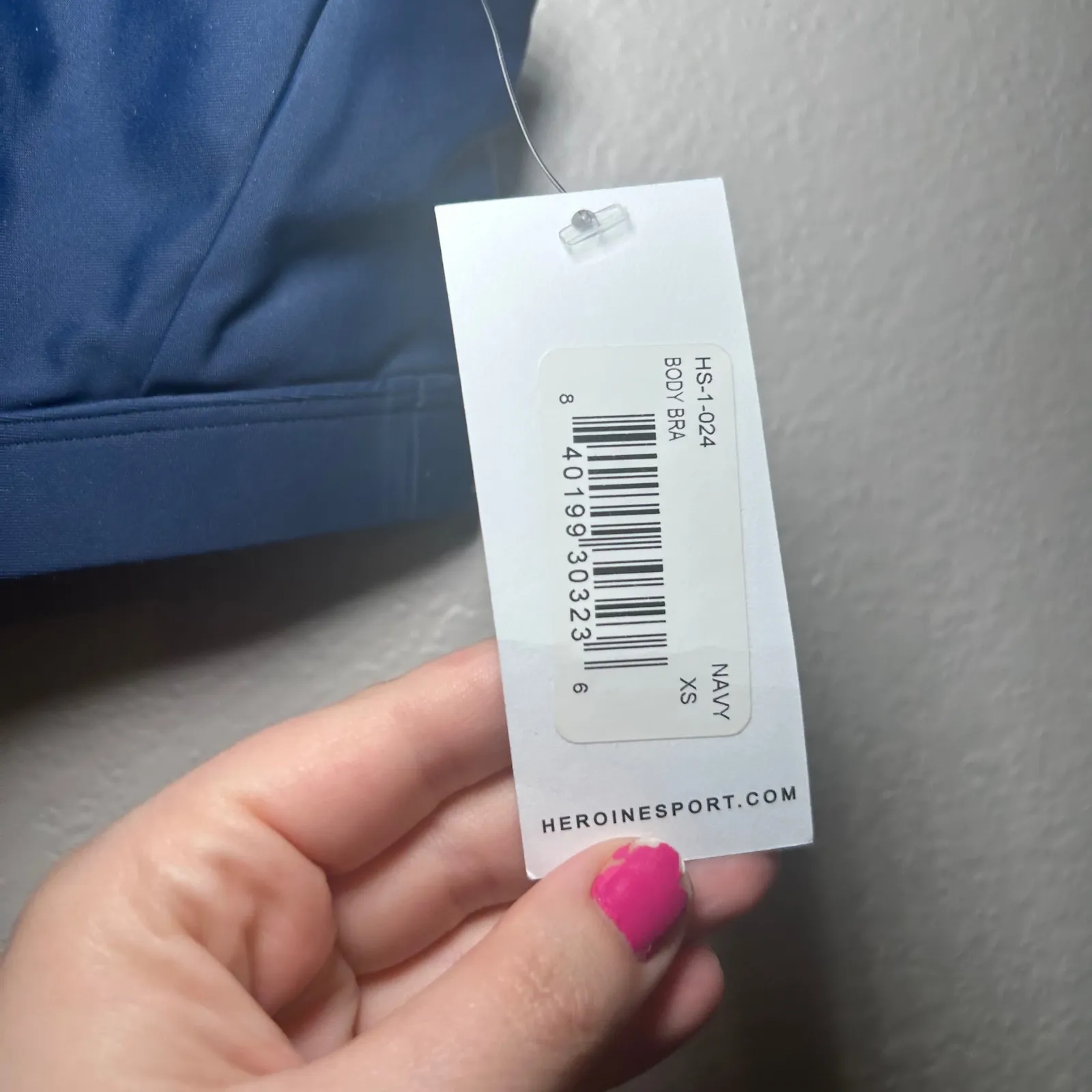 NWT Heroine Sport body bra navy blue women's XS active Athleisure workout gym - Image 4