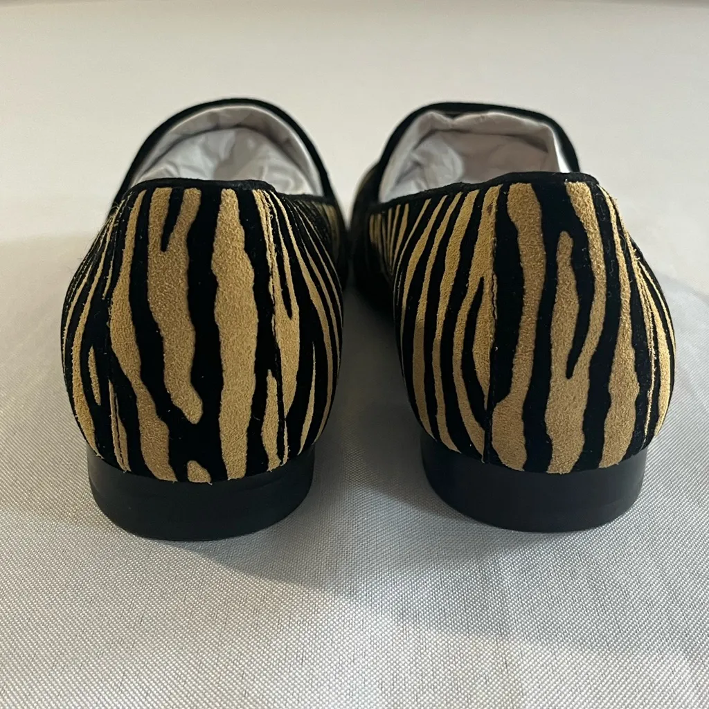 Vionic  Willa Slip On Flats Tiger Stripes Suede Leather - Image 3