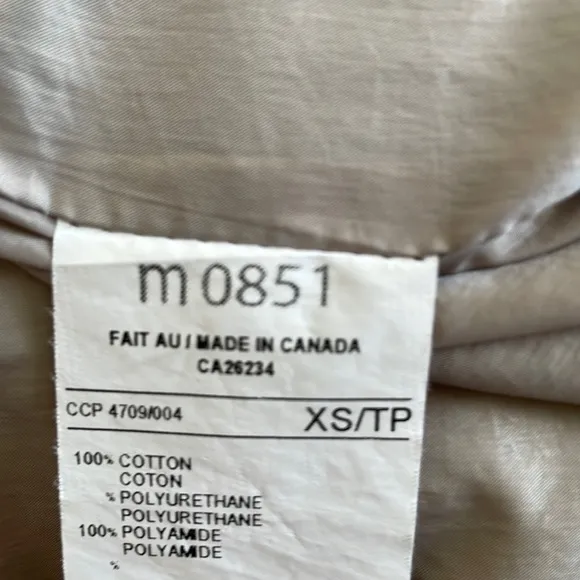 lightweight‎ long thin waterproof tan coat, XS - Image 12