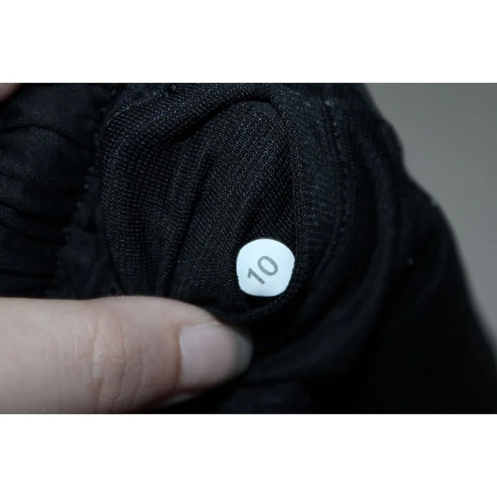 Womens Lululemon Hotty Hot 2" Black Reflective Athletic Running Shorts Size 10 - Image 4