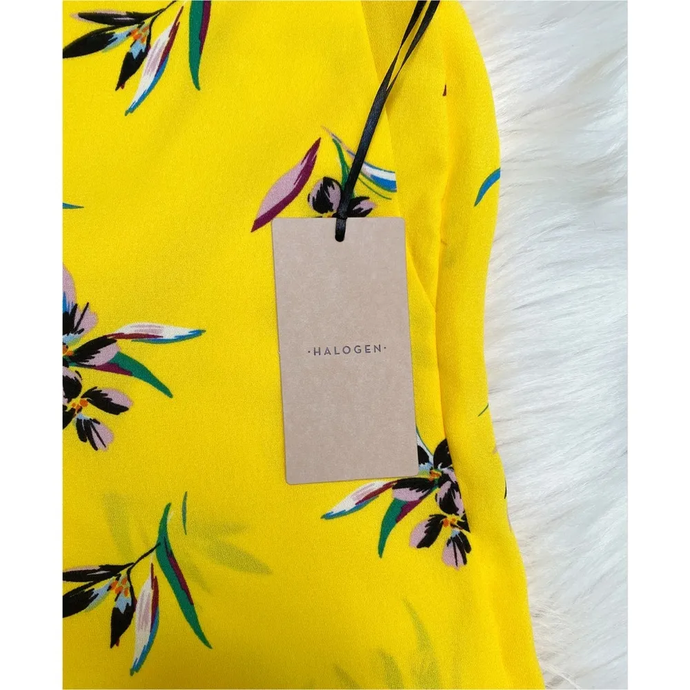 NWT Halogen Yellow Print Soft Shorts - Image 4