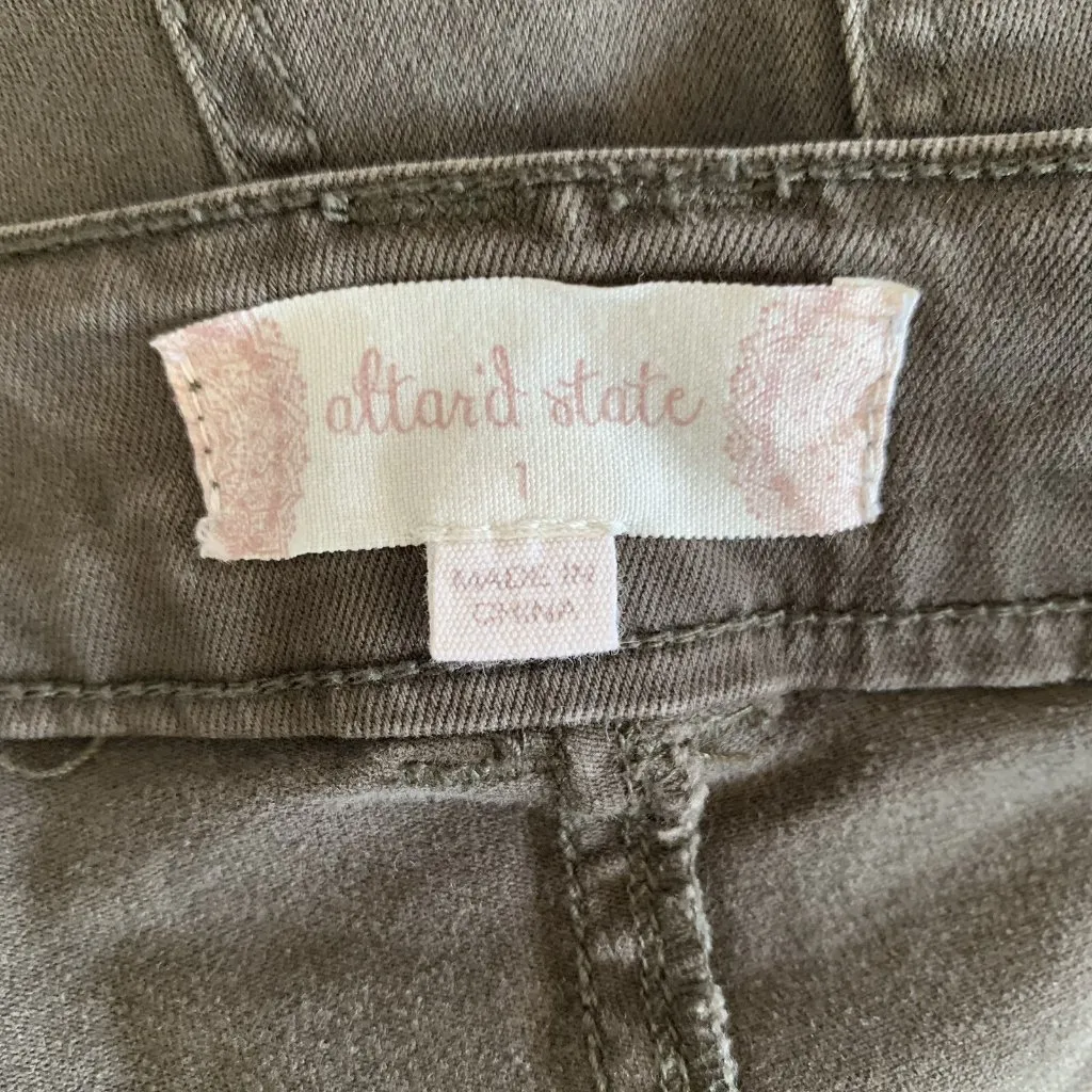 Altard State Skinny Pants 25 Green Stretch Casual Boho Festival Trendy - Image 5