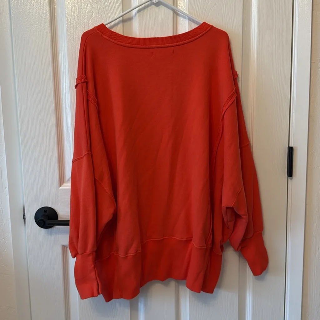 Free People We The Free Camden sweatshirt in Scarlett Sun - Image 8