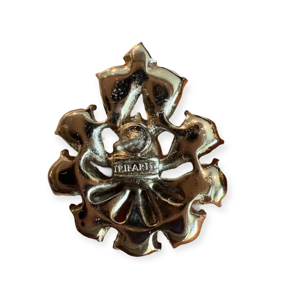 Trifari Vintage Rhinestone Earrings - Image 3