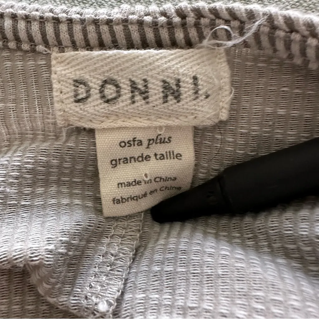 Donni Anthropologie Cotton Open Cardigan OS Plus Sweater Lounge Laganlook Robe Gray Size 2X - Image 5