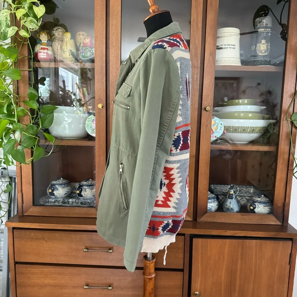 Thread & Supply Southwestern Utility Jacket Green Size L - Image 4
