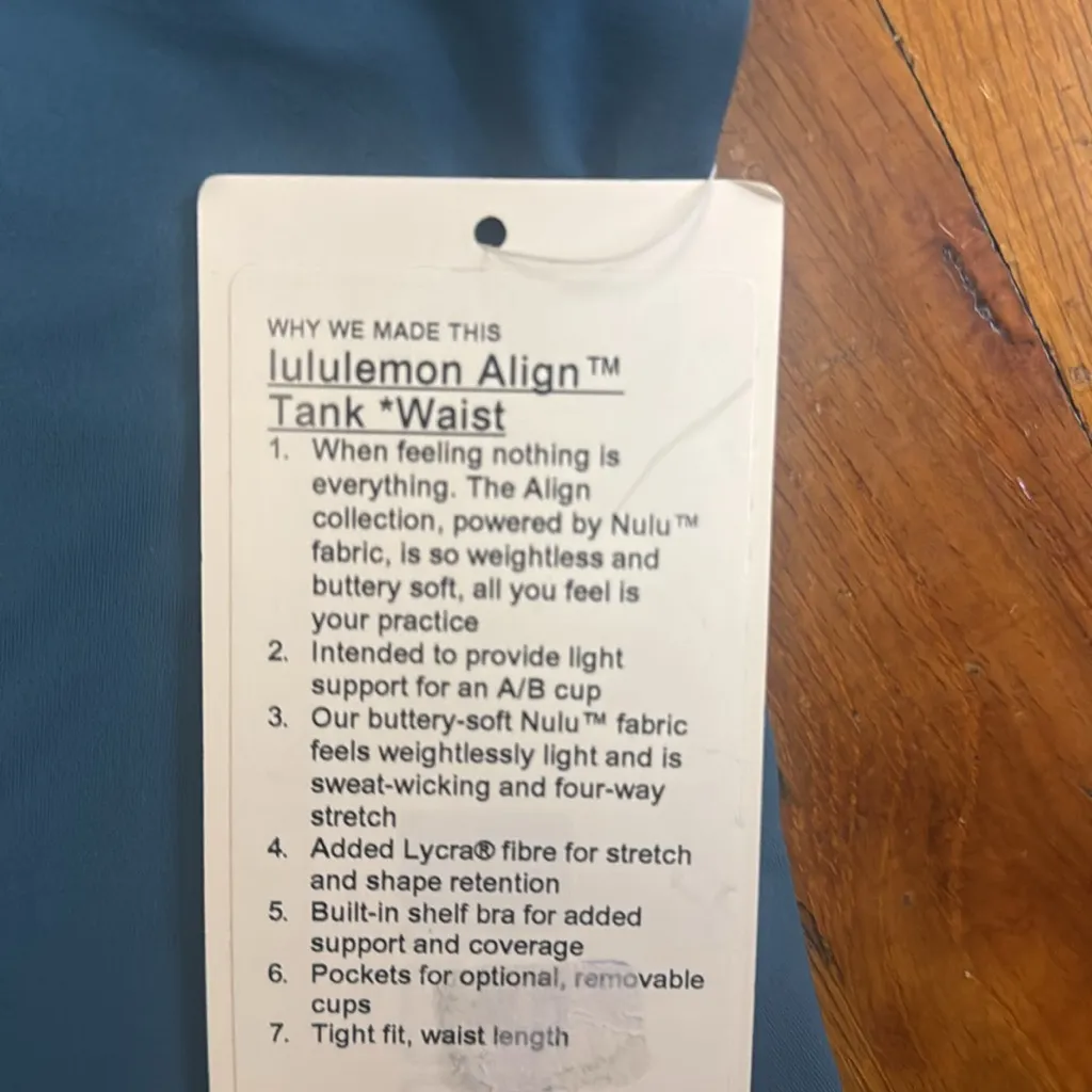 Lululemon brand new tank - Image 3