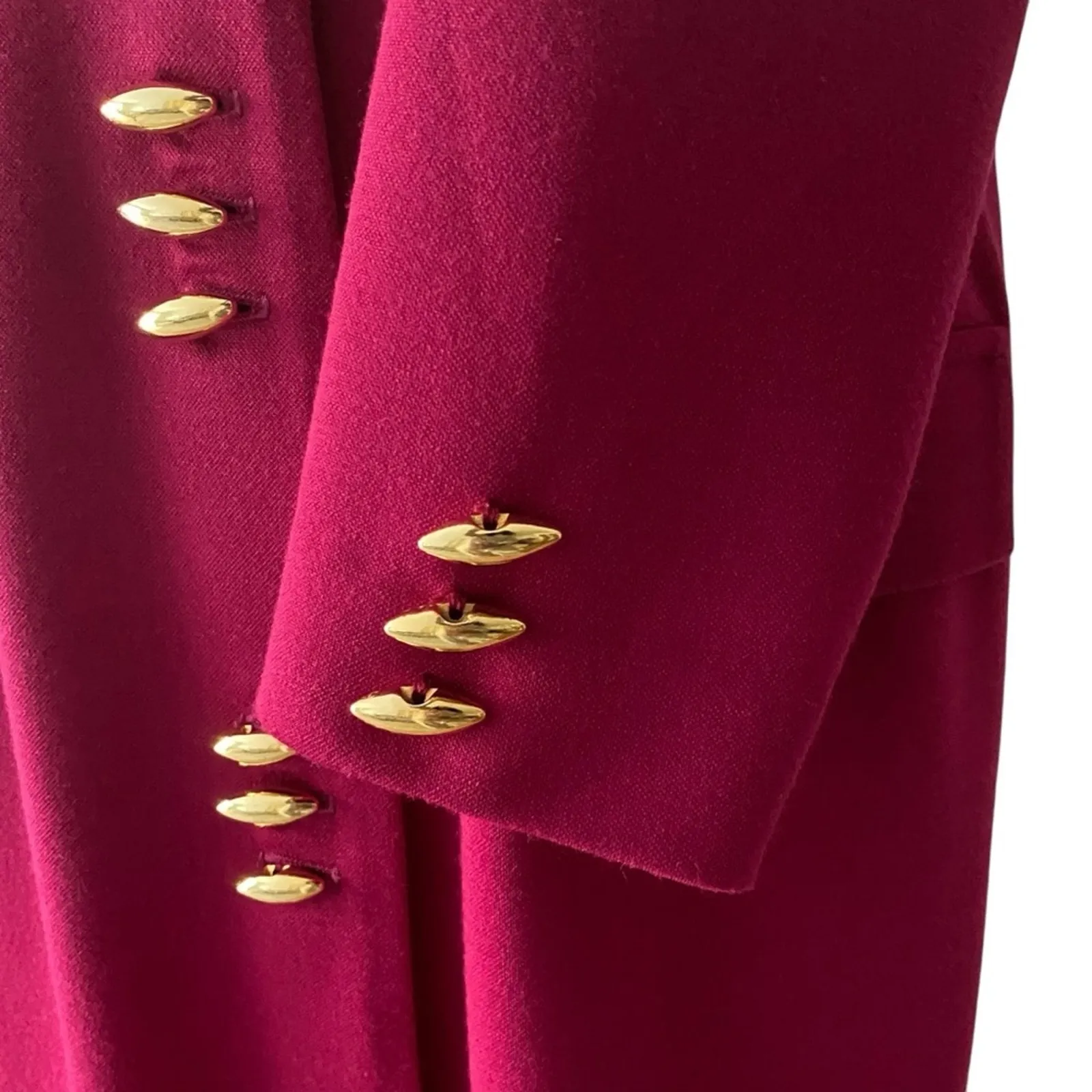 Vintage Dress Petite Large Medium Long Sleeve 14P 80s does 40s Suitdress Union Pink Size undefined - Image 5