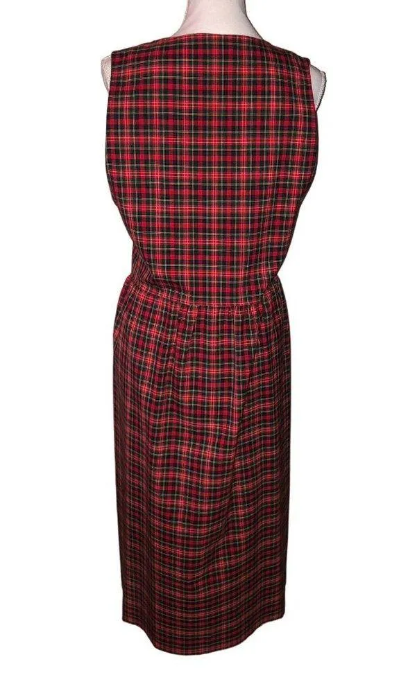 Vintage Pendleton Dress Womens L? Used Plaid Sleeveless - Image 13