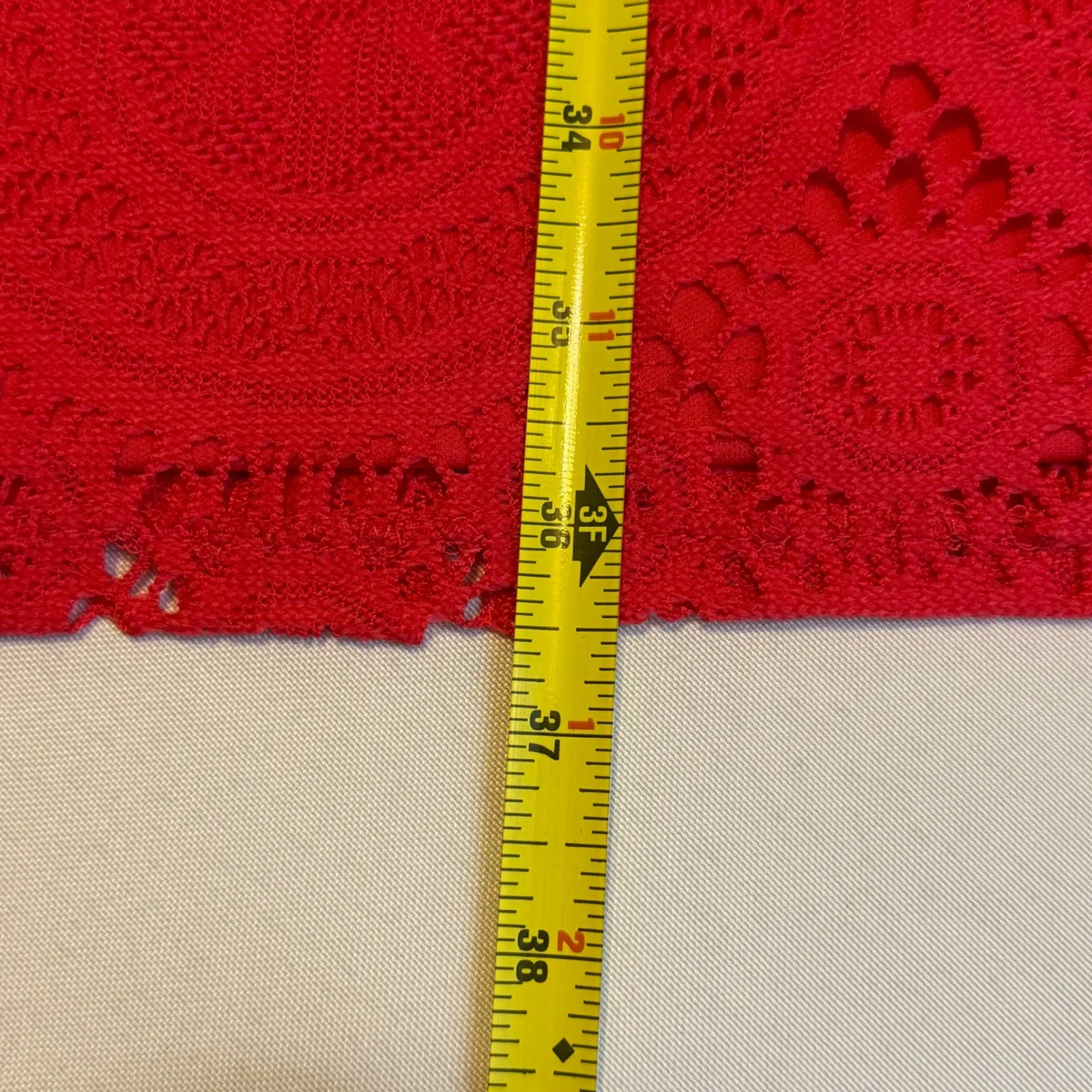 Tacera Womens Dress Lace‎ Cold Shoulder V Neck Pink Size L Dark Coral Trendy # - Image 10