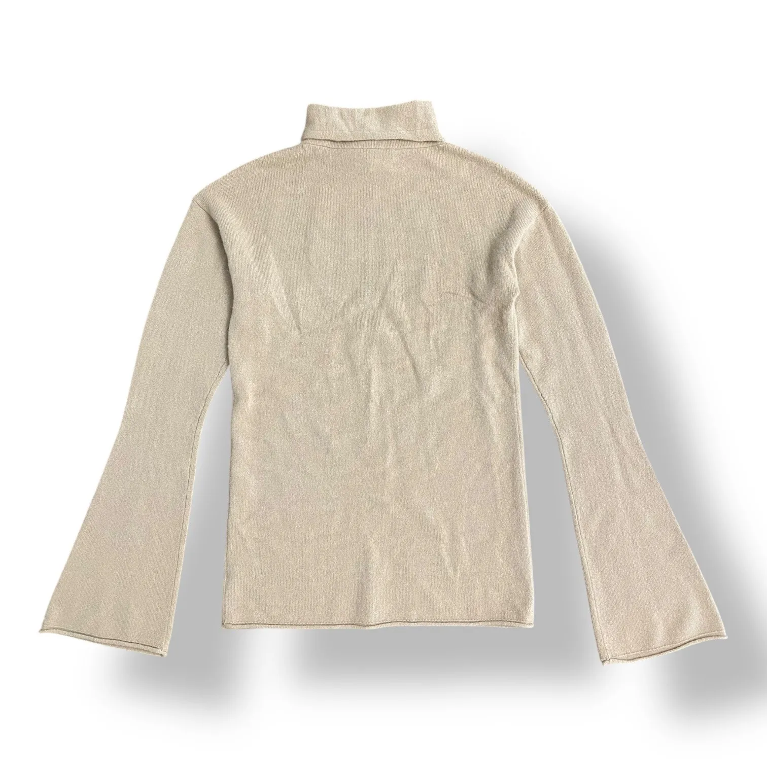 Theory Bell-Sleeve Cashmere Sweater Womens Size XS‎ Brown Business - Image 5