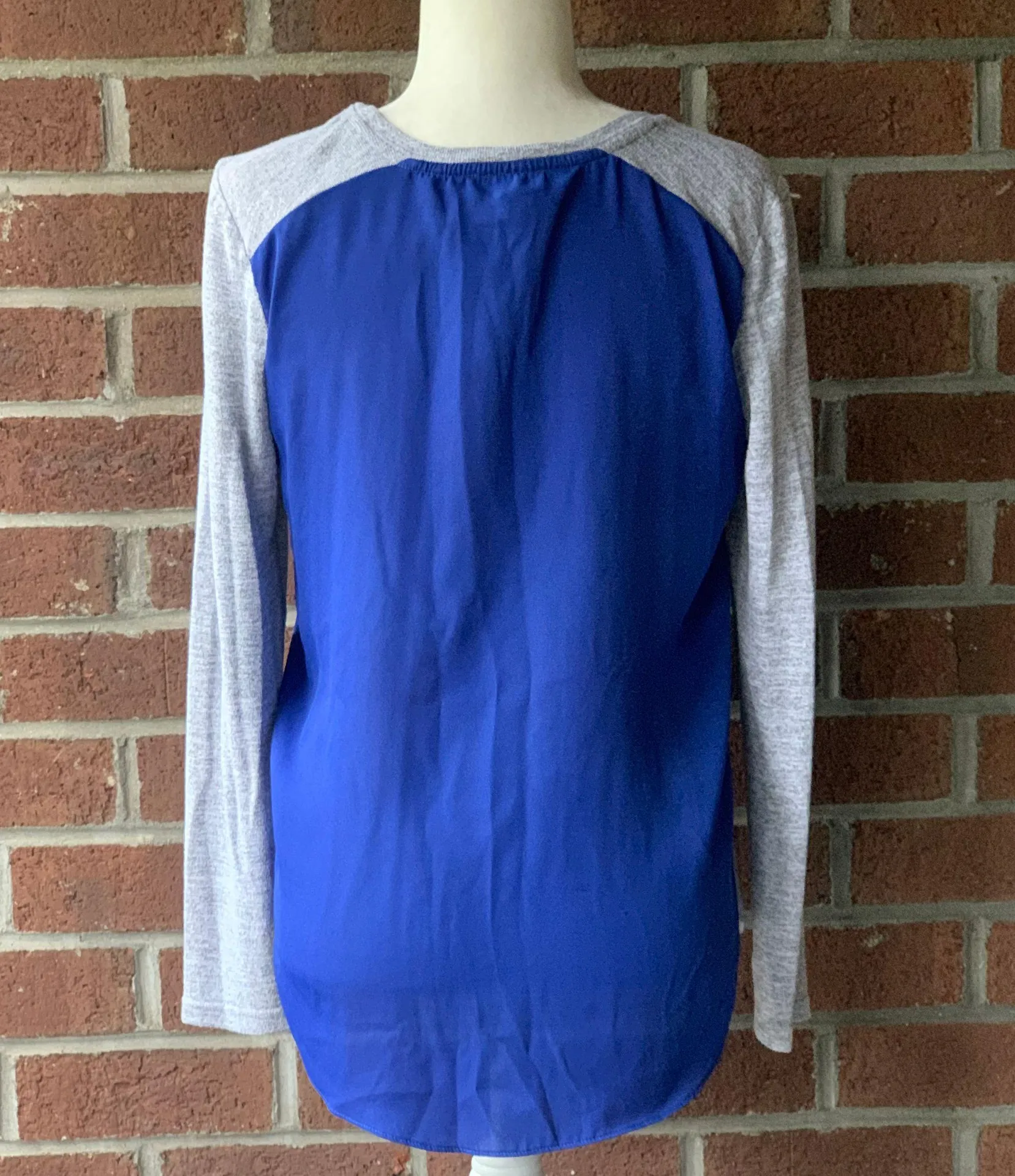 Sheer Back Sweater Gray - Image 2