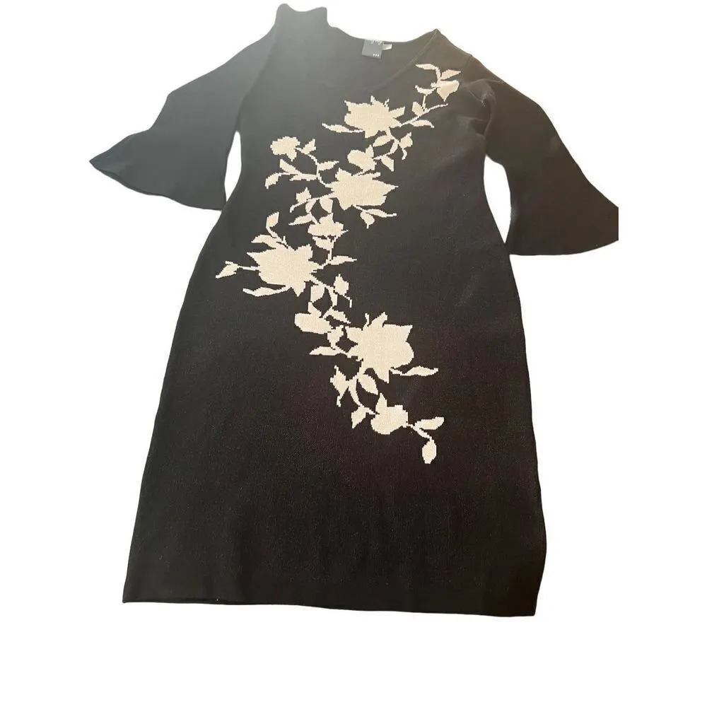 Gabby Skye Striped Long Sleeve Bodycon Sweater Dress Size Medium - Image 2