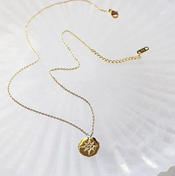 Starburst Pendant Gold - Image 2