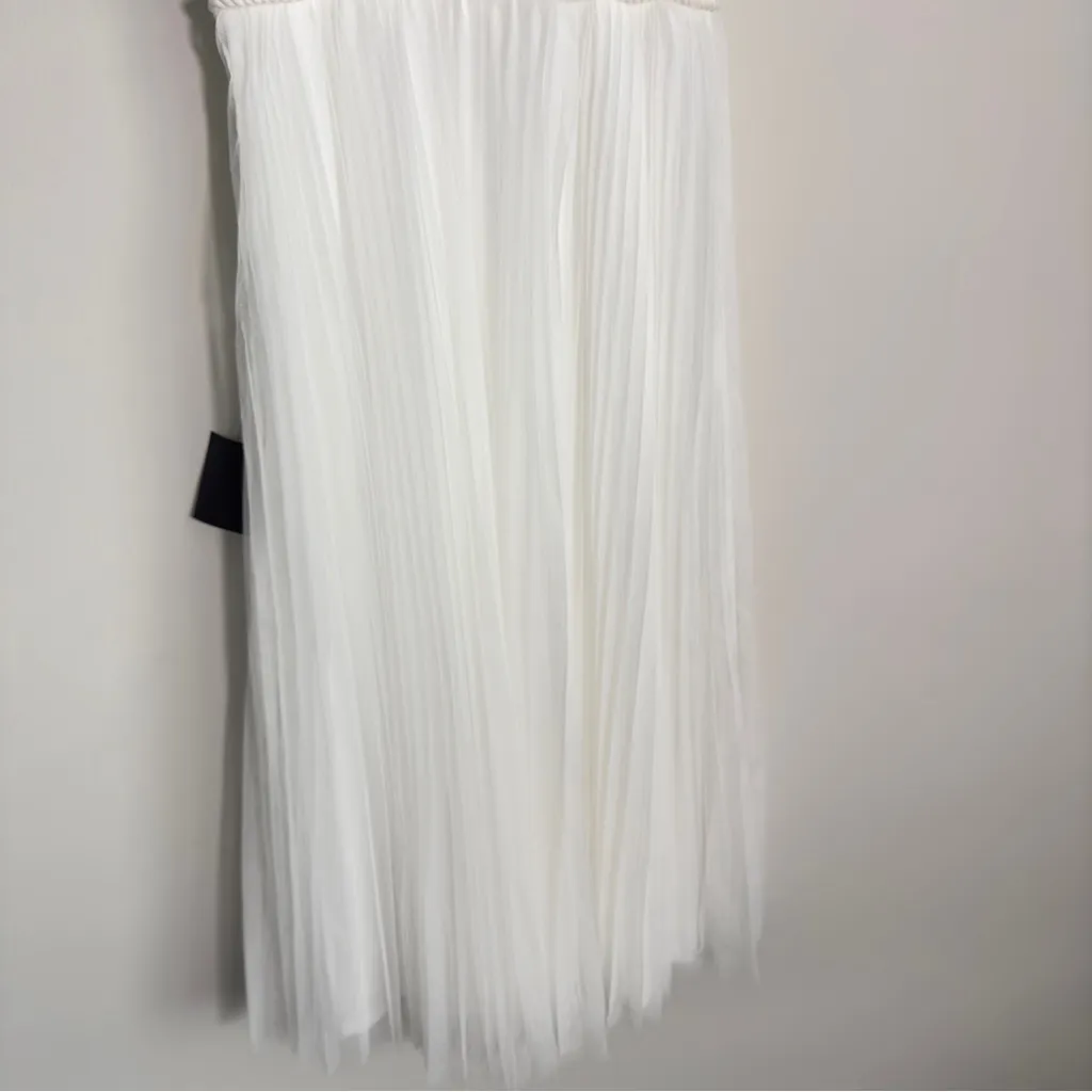 Lulus Medium Sweet Goddess White Mesh Pleated Lined Sleeveless Midi Dres… - Image 11