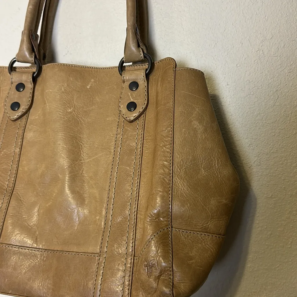 Frye Leather Melissa Tote‎ Tan - Image 4