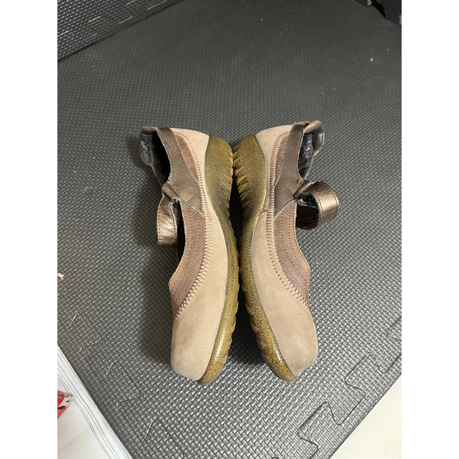 Naot Kirei Light Brown Suede Leather Mary Jane Shoes Womens 37 US‎ 6 Sandal - Image 4