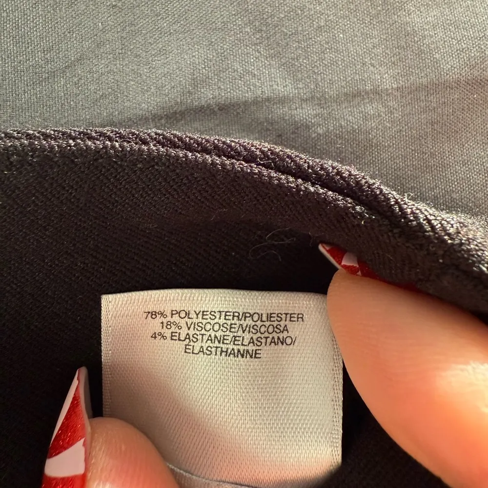 Ann Klein Black Straight Leg Ankle Women’s Dress Pants 12 Petite - Image 6