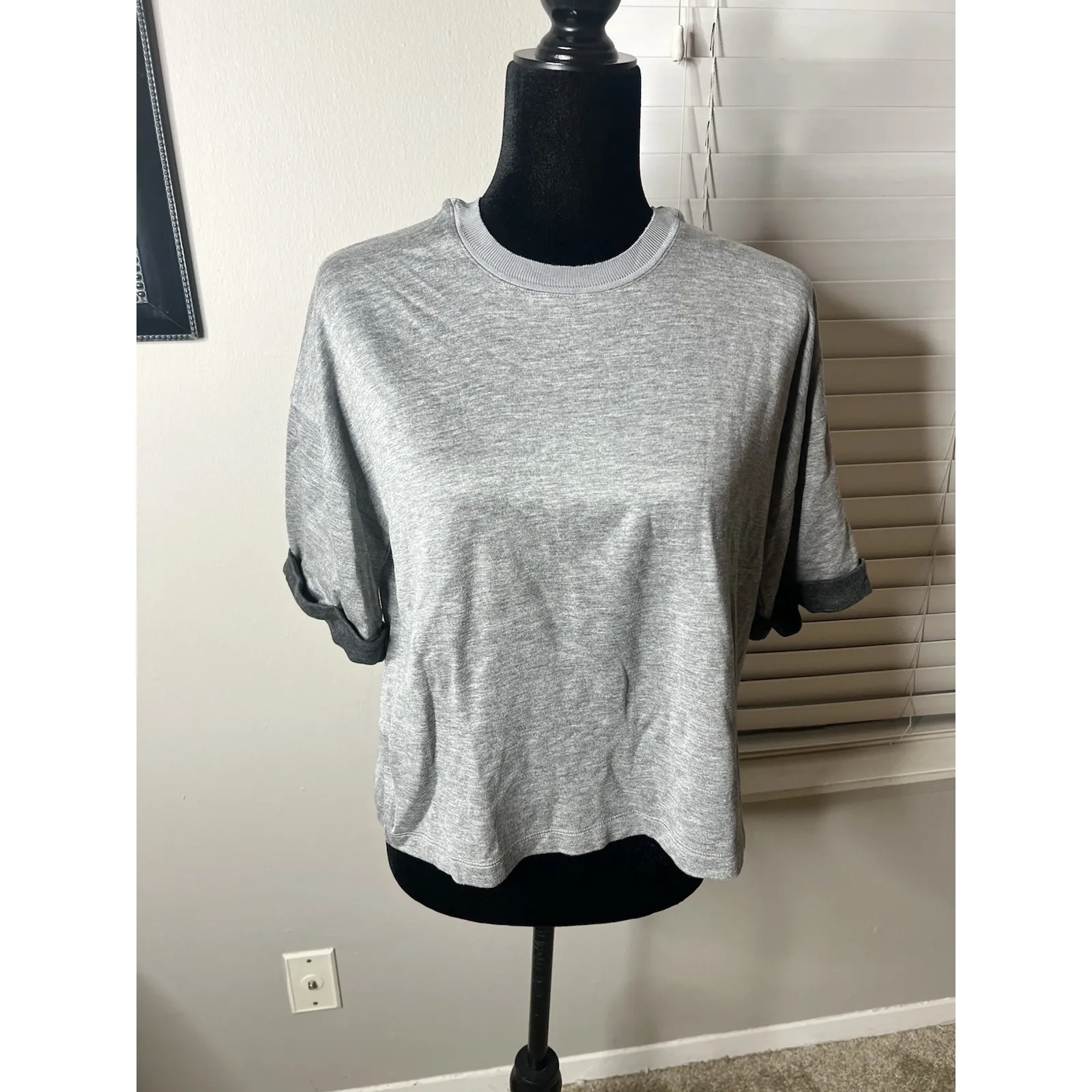 Rag & Bone Gray Cashmere Blend Women's‎ Size Large Tee - Image 13