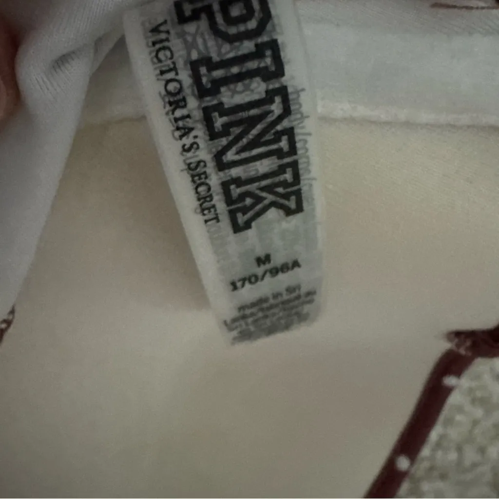 VICTORIA SECRET PINK SWIM Women's Polka Dot Ruched Bandeau Petite Medium Rose - Image 5