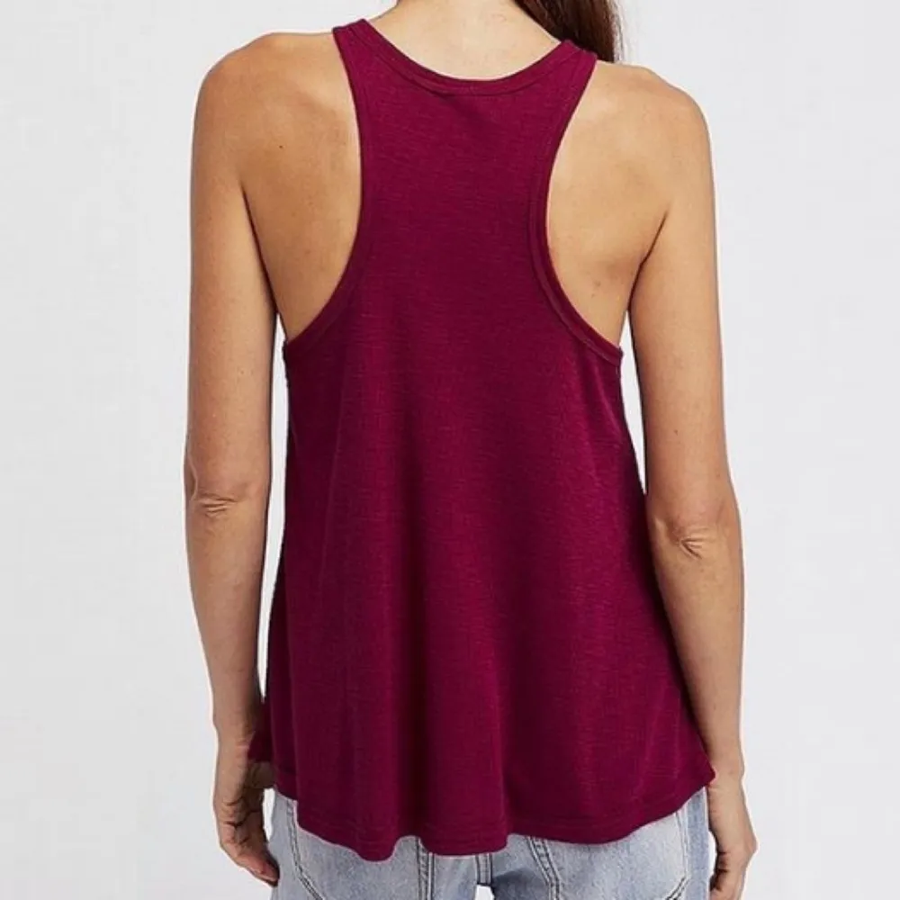 Free People Wine Long Beach tank Top S - Image 7
