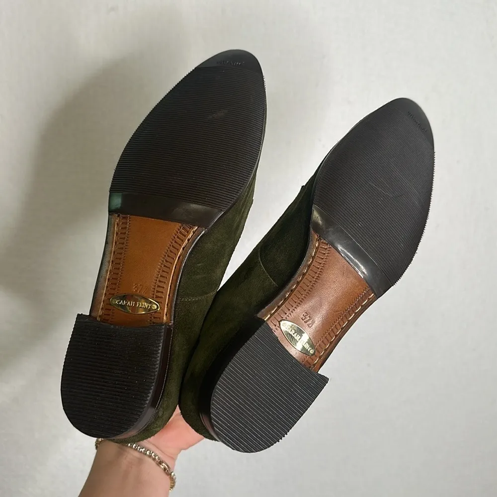 Sarah Flint The Ilene Loafer Suede Monk Strap Green | 6.5 - Image 9
