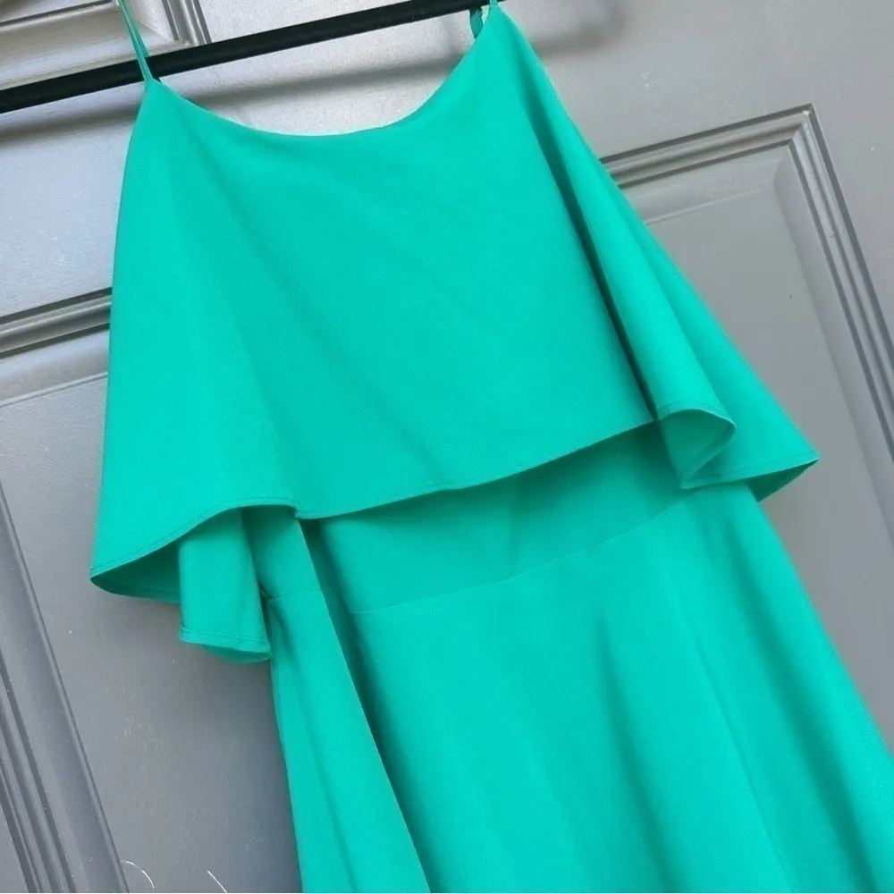 Ann Taylor green emerald cocktail party midi dress size 0 - Image 6