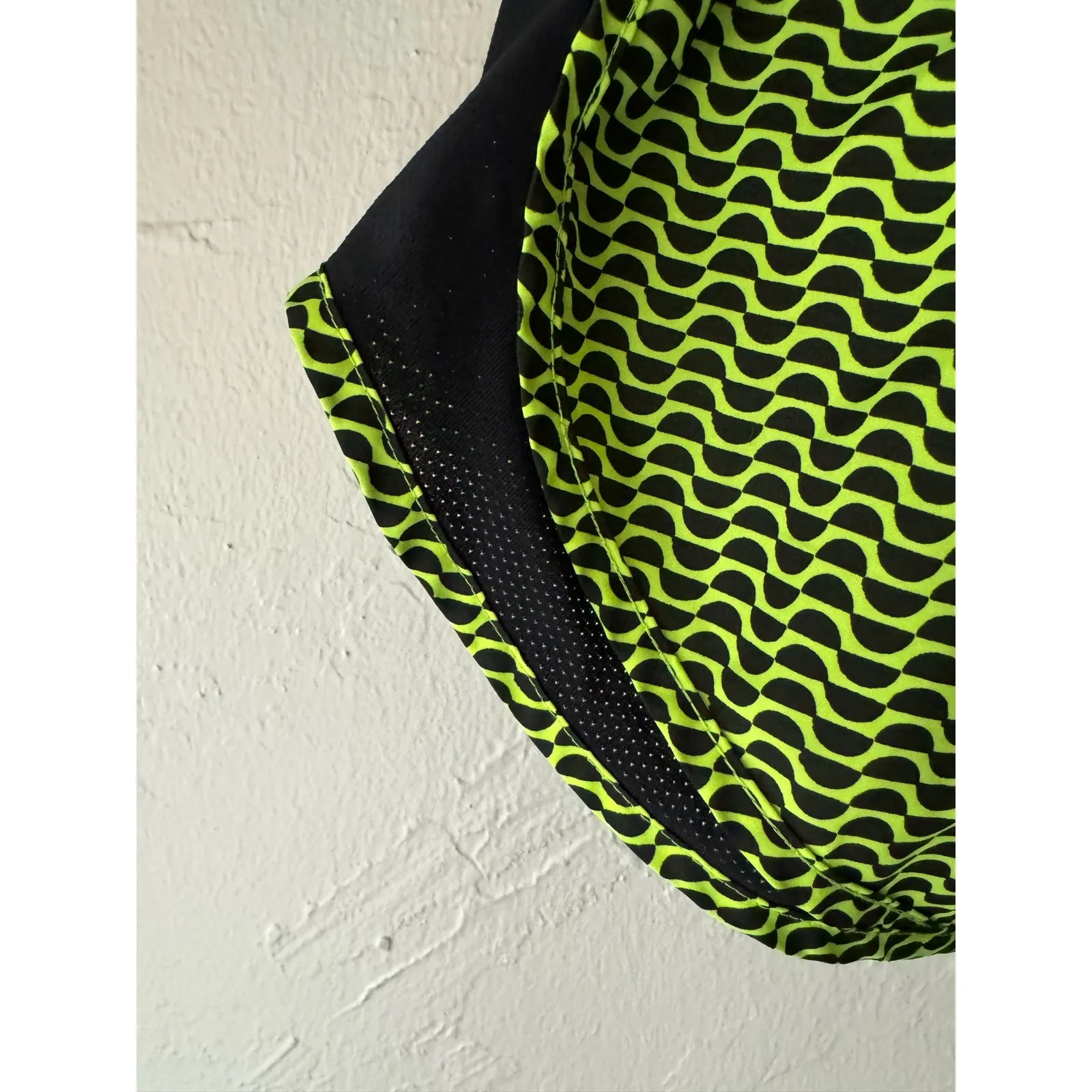 Nike Dri Fit Women's Shorts in Neon Green and Black Geometric Pattern, Size M - Image 4