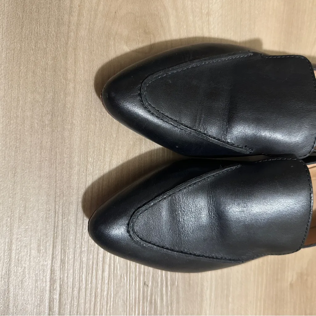 Madewell The Frances Leather‎ Loafer Black Size 5.5 - Image 9