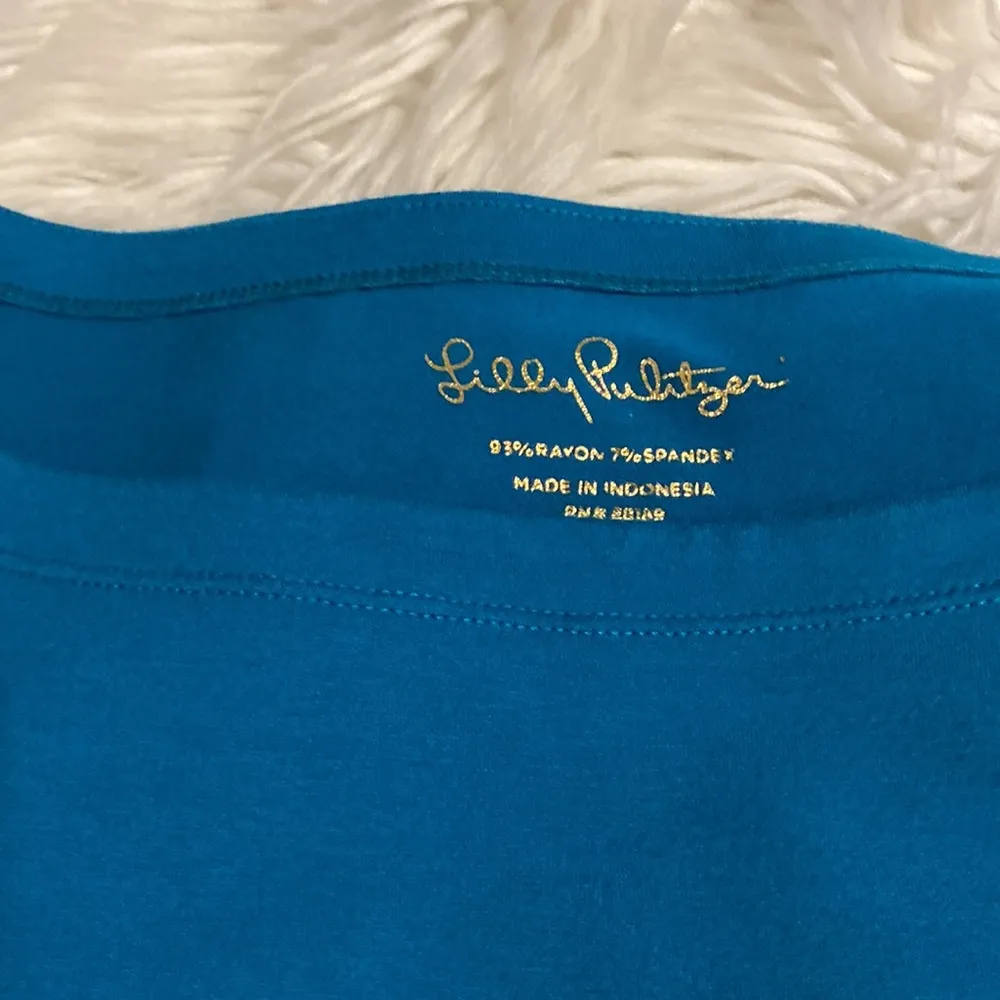 LILLY PULITZER DRESS SIZE L LENGTH 35” BUST 36” SLEEVES 18”/12” - Image 9