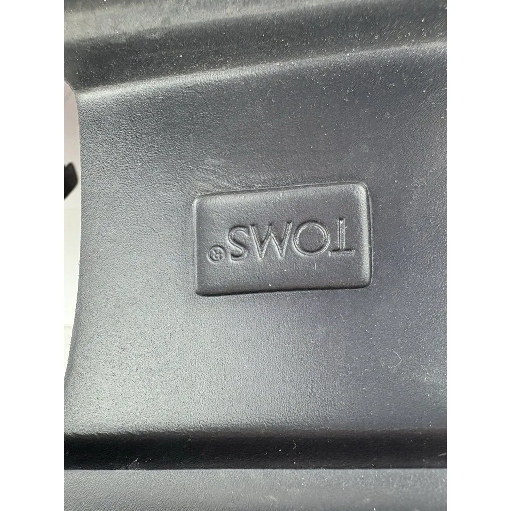 *Toms Maude Wedge Ankle Boots Womens US 12 Gray Suede Leather Casual Platform - Image 12