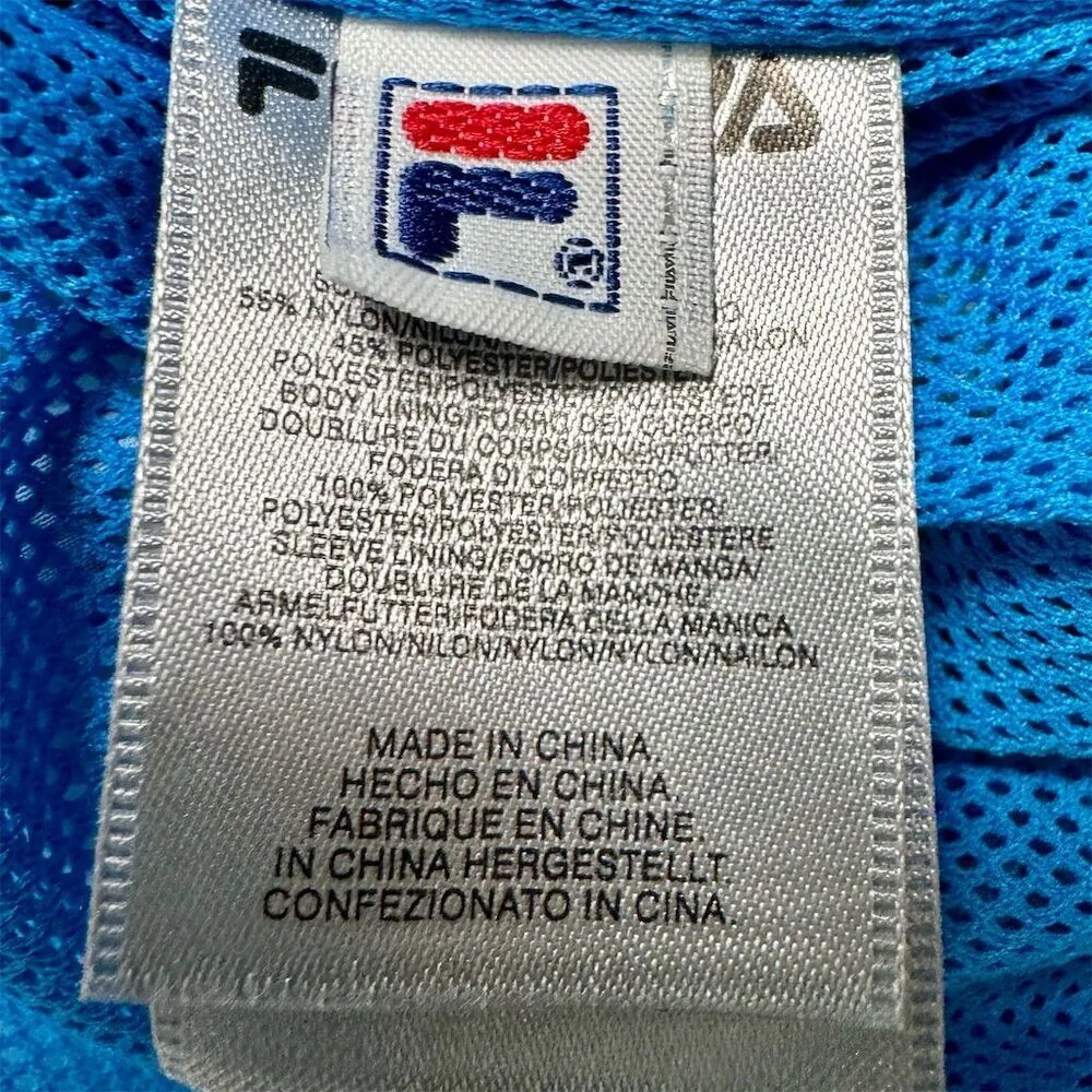 Fila Filativa Vintage Womens Color Block Windbreaker Jacket  Size XL Multicolor - Image 6