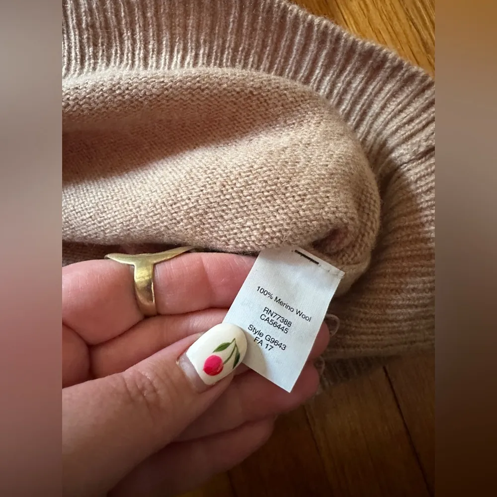 Madewell Tie Cuff Sweater Dress, 100% Merino Wool  w/ Bell Sleeves,  Siz… - Image 7