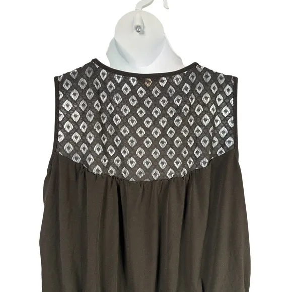 DressBarn‎ Established 1962 Women 16 Embroidery Black Maxi Keyhole Dress Summer - Image 5