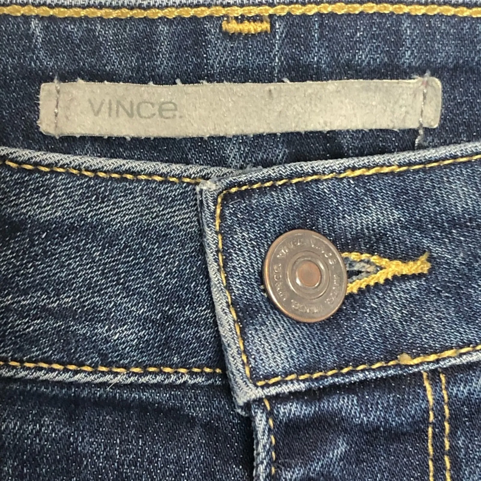 Vince Aurora Baby Bell Crop Jeans Size 28 Flare Cropped Denim Made in USA - Image 13