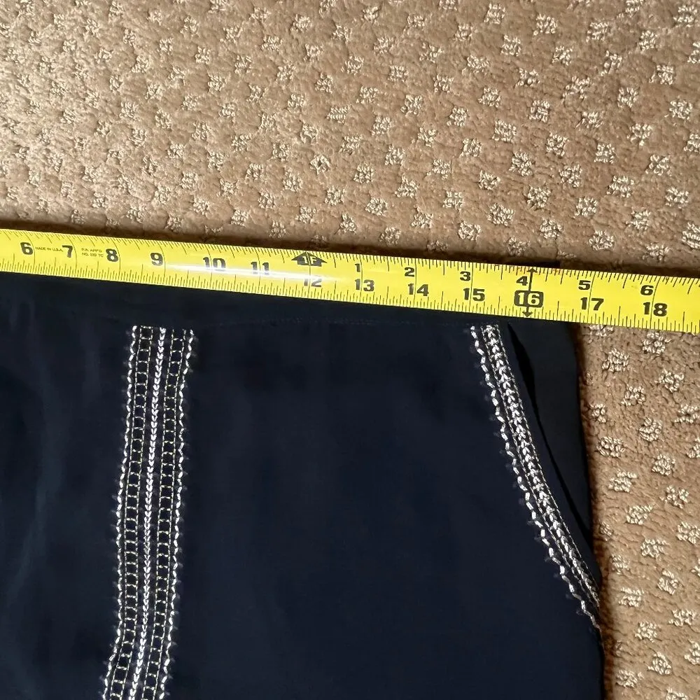 Madewell Black Sequin Mini Skirt SZ 8 Holiday Party Y2K Sparkly Hannah Montana - Image 8