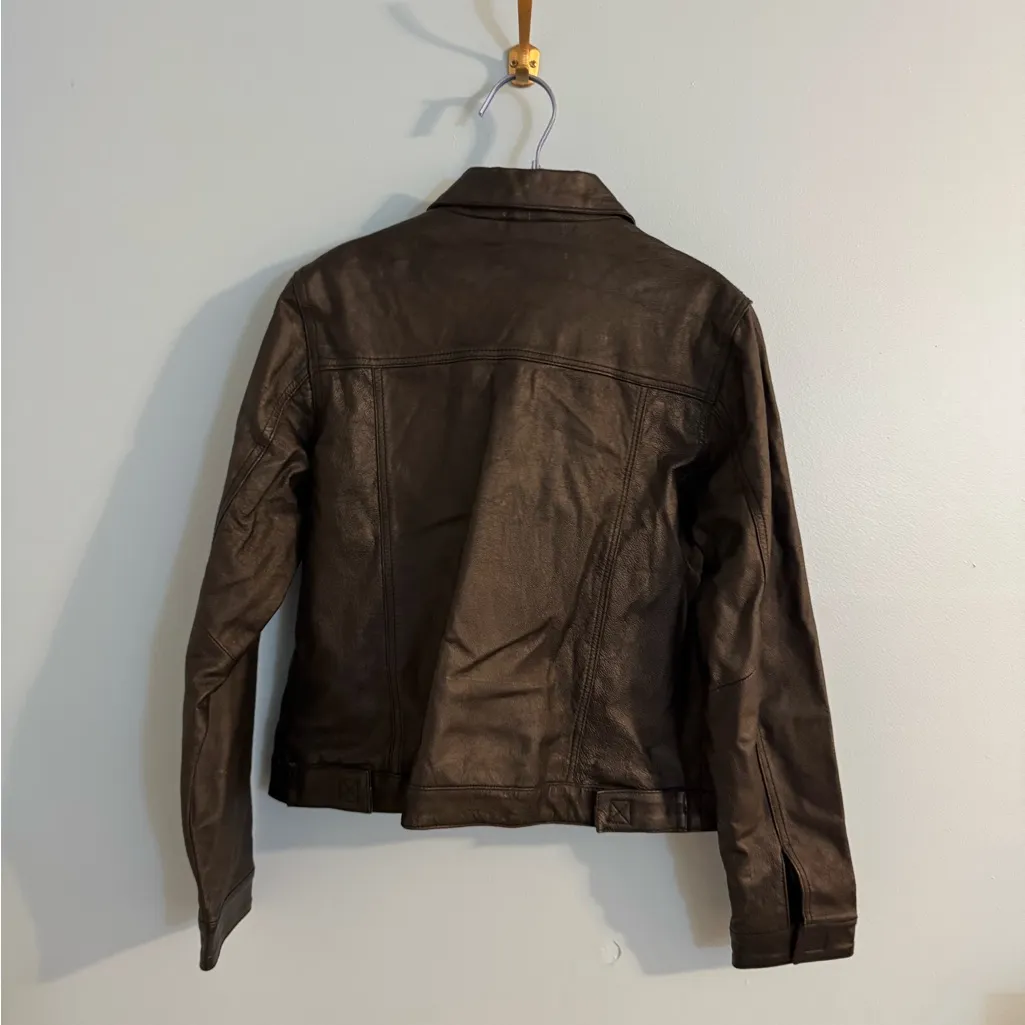 Vintage y2k Rue21 100% leather jacket size M Size M - Image 5