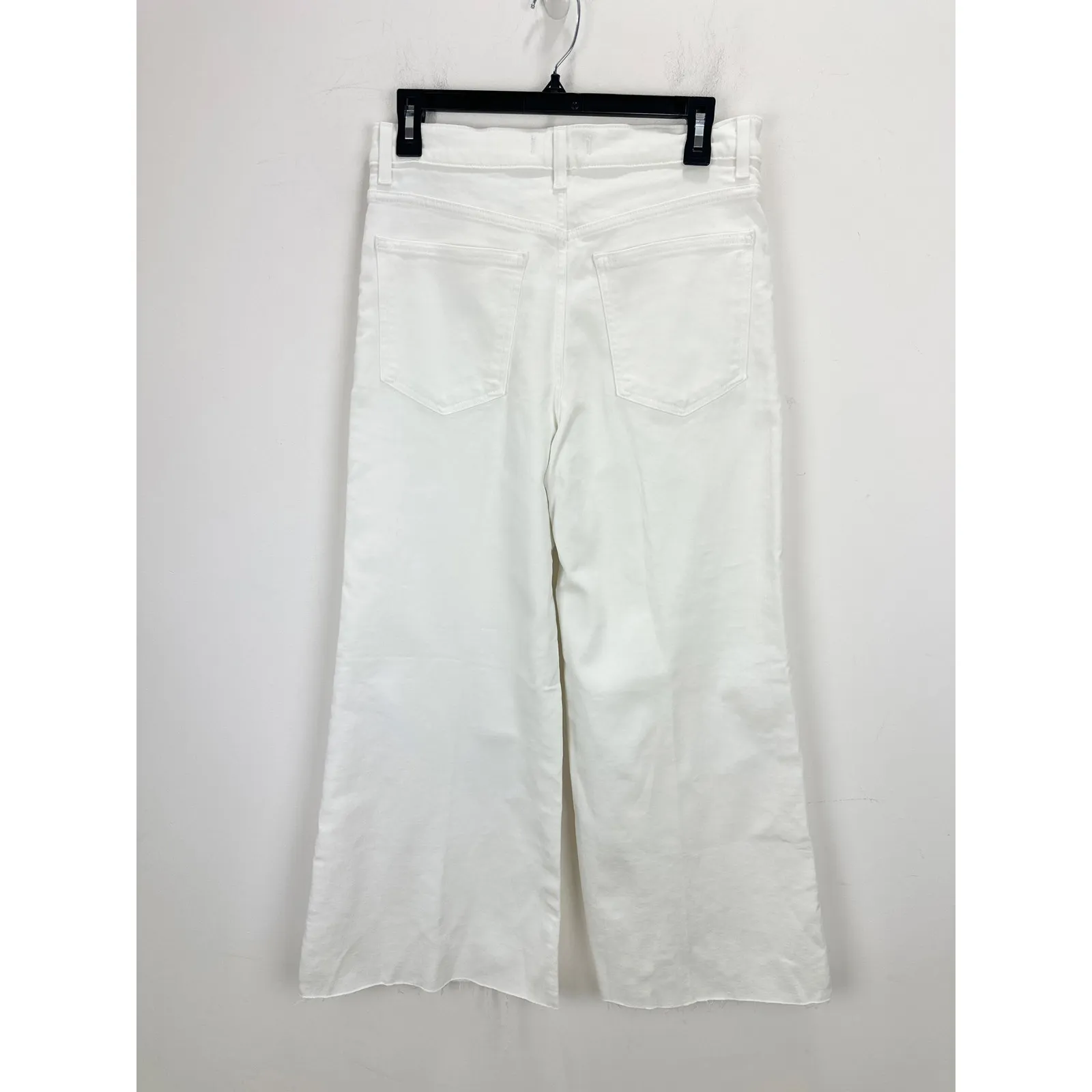 Madewell Flared Wide Leg Crop Jeans Pure White Stretch Denim High Rise US 29 NWT - Image 11