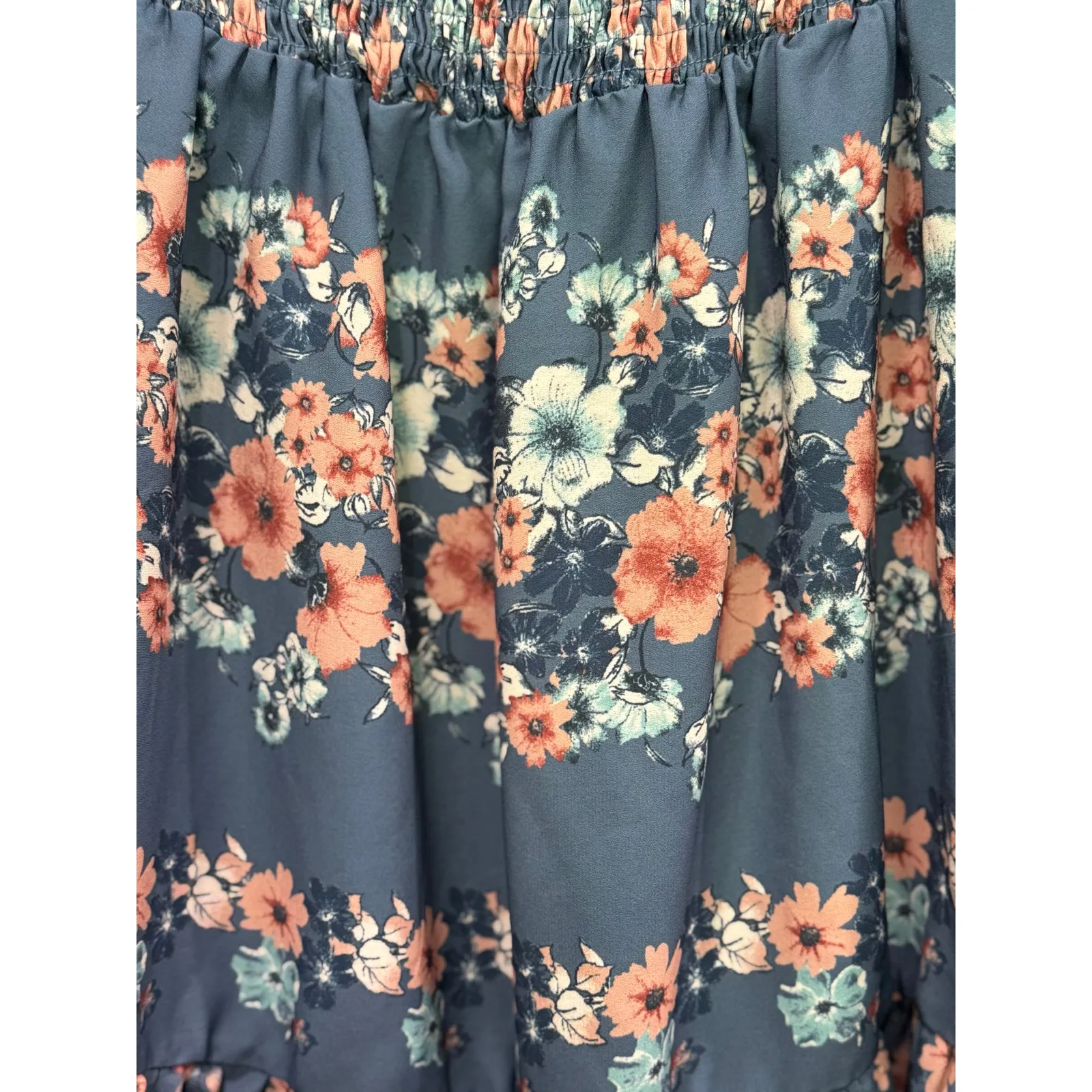 A. Calin by Flying Tomato super cute floral dress long‎ sleeve Blue - Image 4