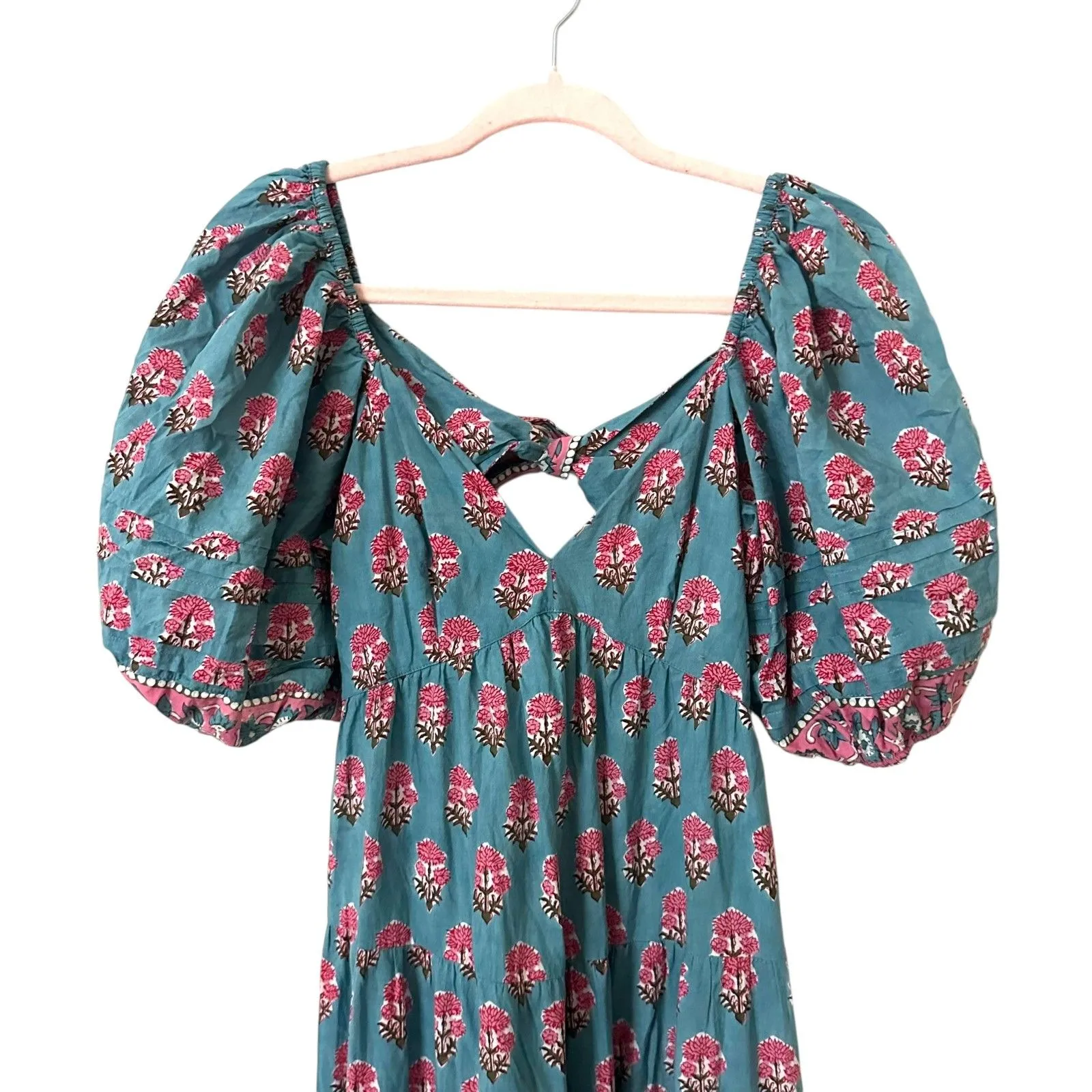 SAYLOR Annaleise Floral‎ Tie Back Midi Dress Medium - Image 4