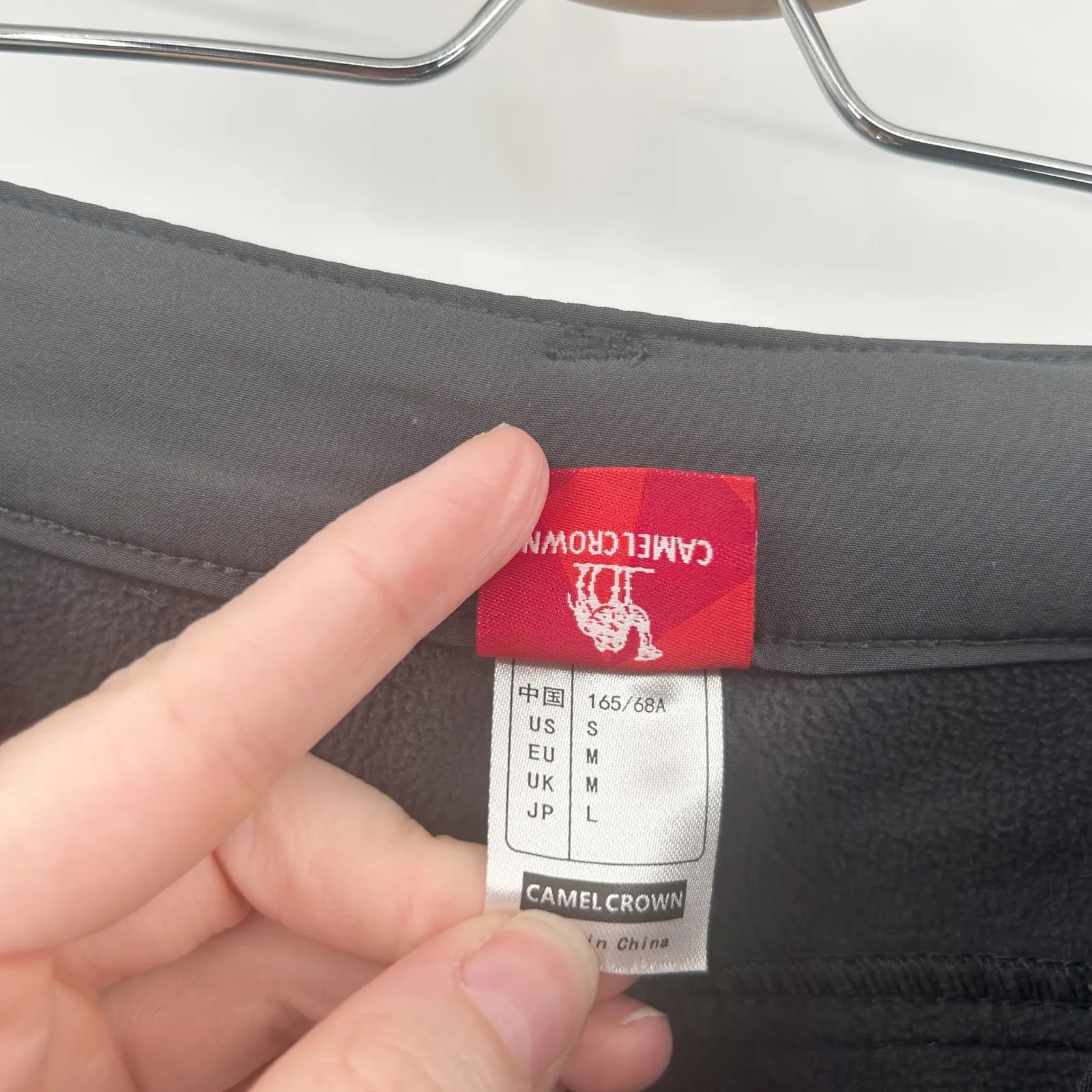 Camel Crown Womens Fleece Lined Gorpcore Outdoor Softshell Hiking Pants Size S Gray - Image 5