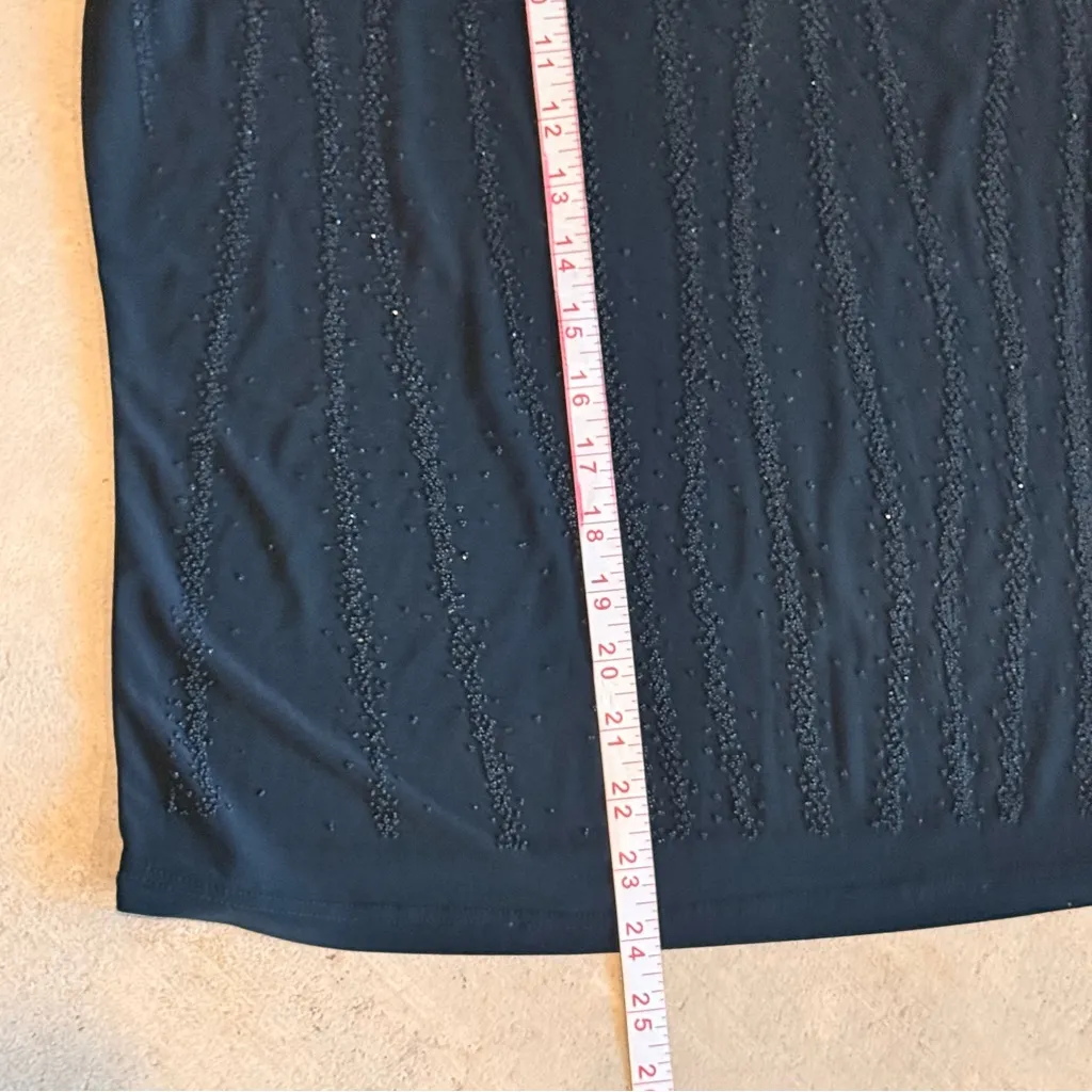 Elegant Black Sleeveless Top Size L - Image 7