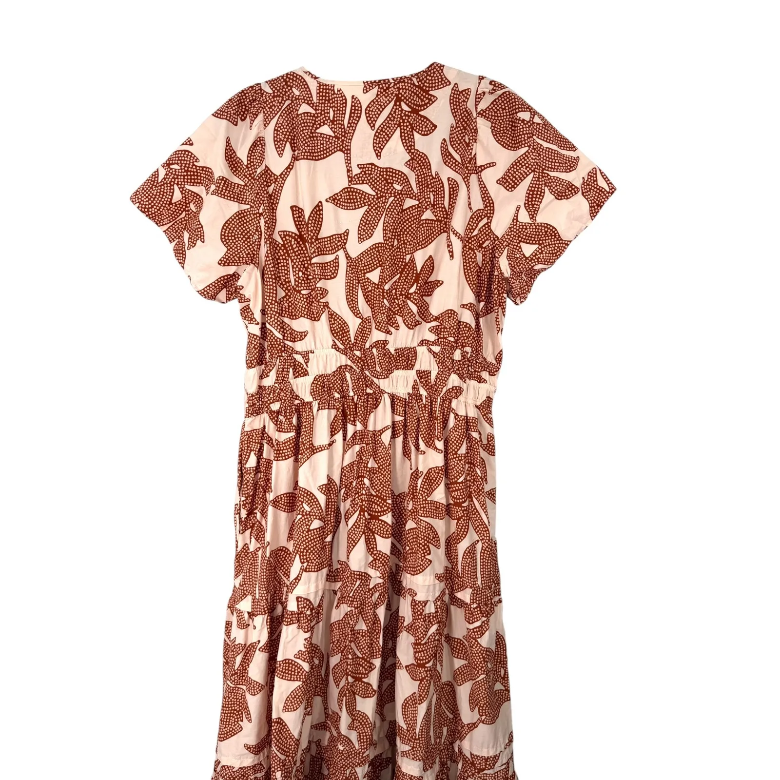 Anthropologie 1X Somerset Maxi in Neutral Dotted Floral Cotton Tiered Dress RARE - Image 9