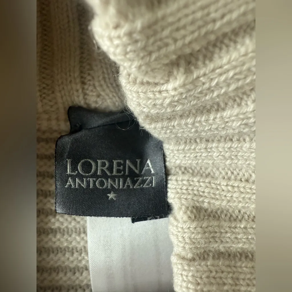 Lorena Antoniazzi Luxury Wool Sweater Size 42 Made in Italy | Elegant Knit - Image 5