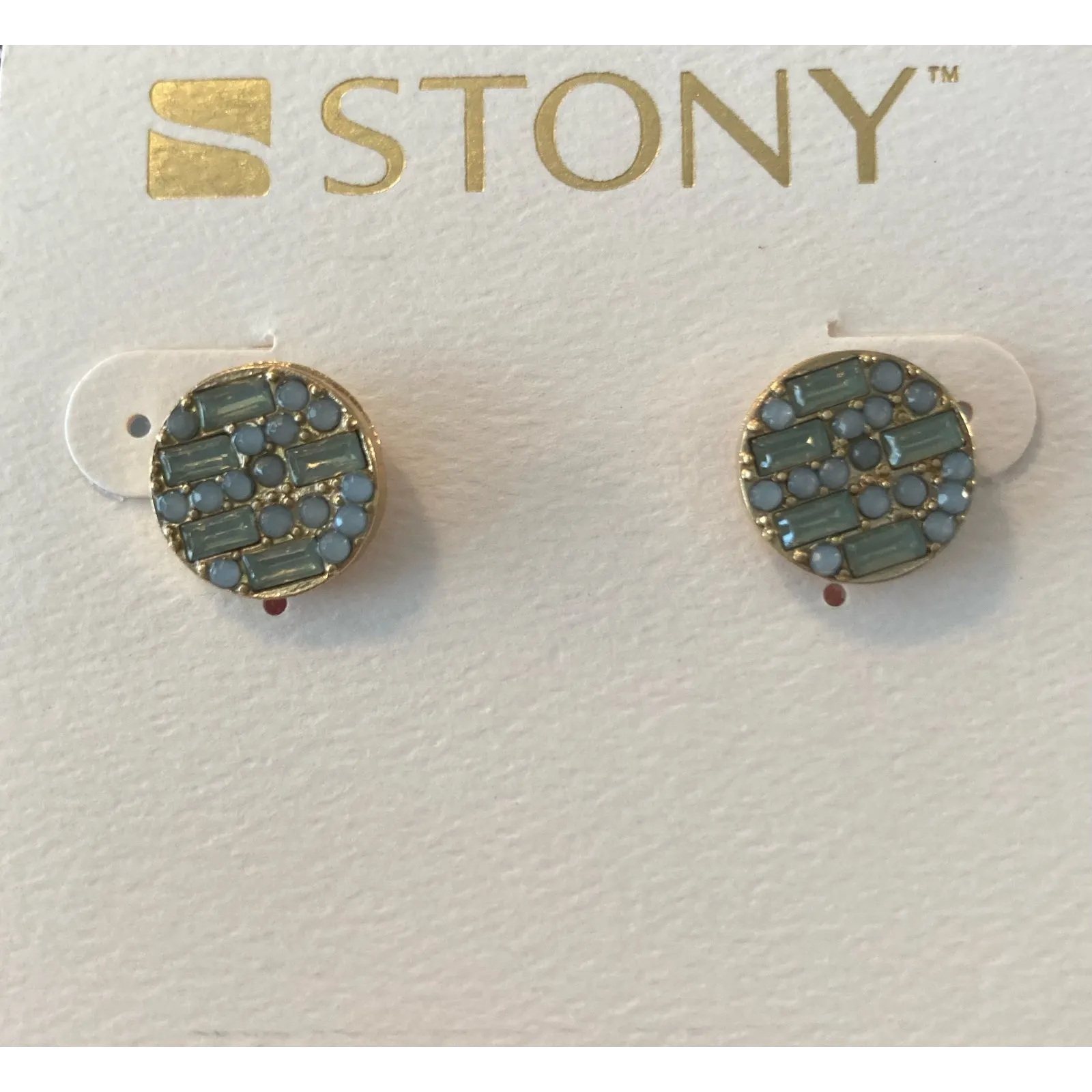 2/$24! Stony Earrings Blue, Green and Gold - Image 4